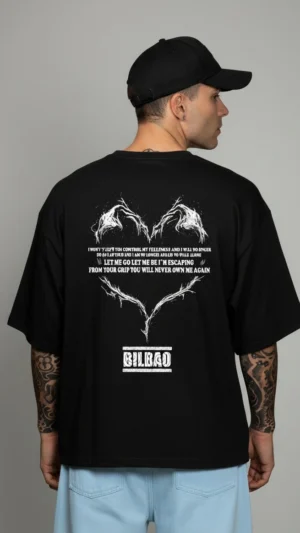 remera boxy Let me go