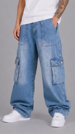 Jean baggy c/ fuelle Praia