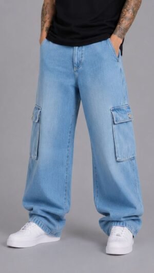 Jean baggy c/fuelle Mediterraneo