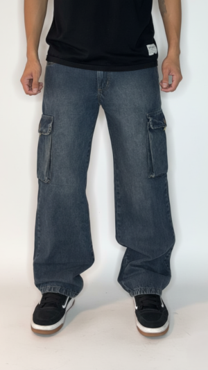 Jean baggy cargo c/fuelle San Diego
