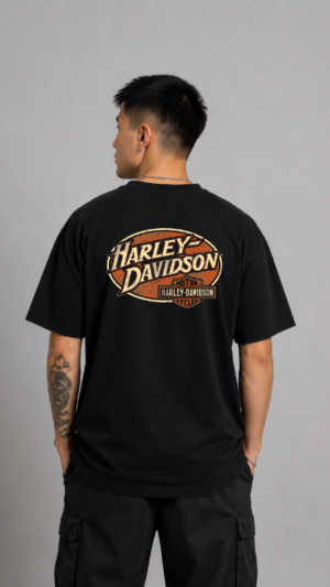 REMERA OVER HARLEY CYCLES