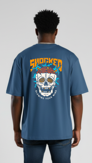 REMERA OVER SHOCKED