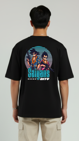 REMERA OVER SAIYANS
