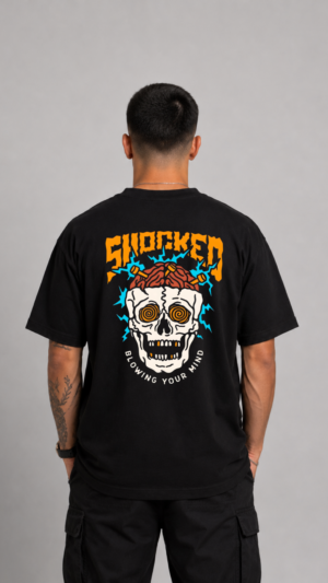 REMERA OVER SHOCKED