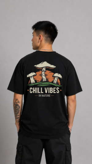 REMERA OVER CHILL VIBES