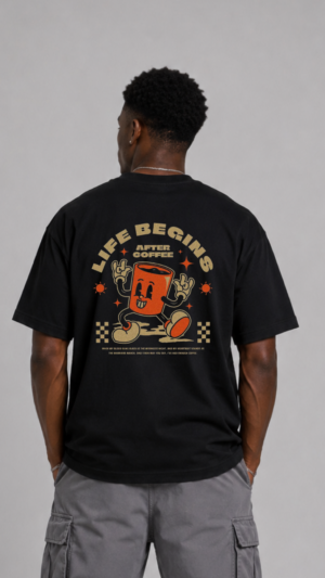 REMERA OVER LIFE BEGINS