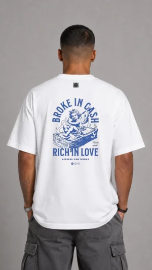 REMERA OVER RICH IN LOVE