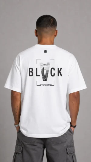 REMERA OVER BLACK