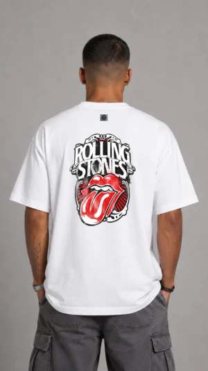 REMERA OVER ROLLING STONES