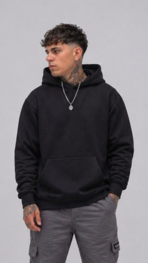 BUZO CANGURO OVERSIZE LISO