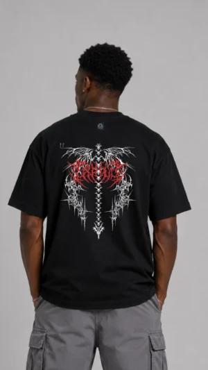 REMERA OVER SKULL WINDS