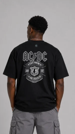 REMERA OVER AC/DC BE ROCK