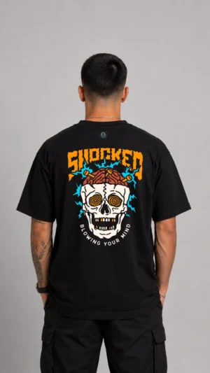 REMERA OVER SHOCKED