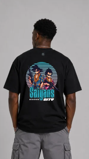 REMERA OVER SAIYANS