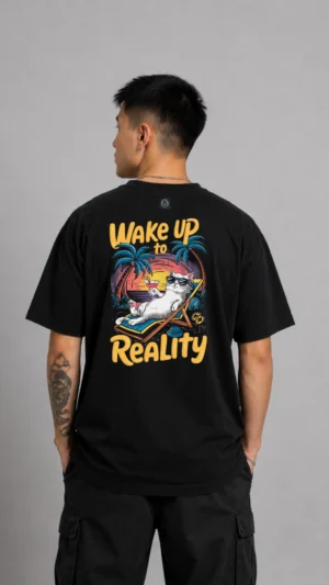 REMERA OVER WAKE UP