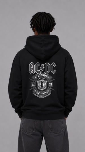 BUZO OVERSIZE AC/DC BE ROCK