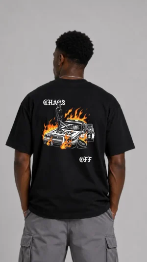 REMERA OVER CHAOS OFF