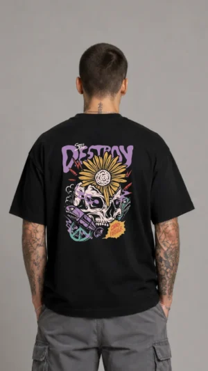 REMERA OVER DESTROY