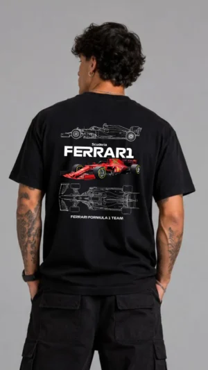 REMERA OVER FERRARI