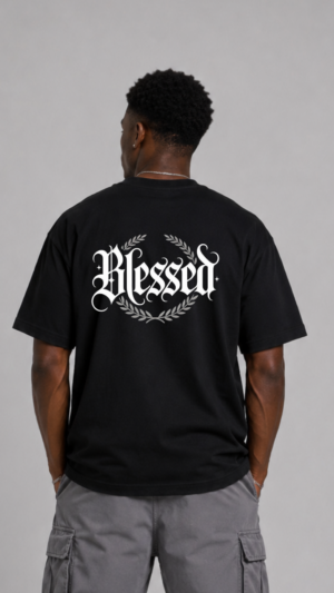 REMERA OVER BLESSED