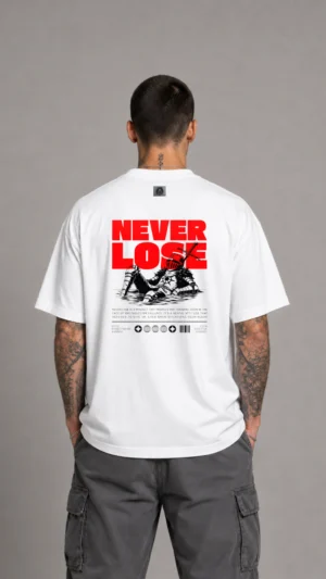 REMERA OVER NEVER LOSE