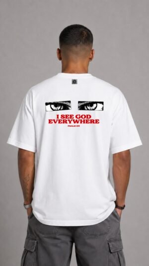REMERA OVER I SEE GOD
